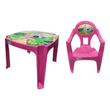 Mesinha E Cadeiras P/ Crianças Plasnew Infantil 