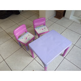 Mesinha Infantil Com Duas Cadeiras E