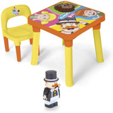 Mesinha Mesa Infantil C/ Cadeira Mundo De Bita + Boneco 