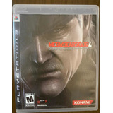 Metal Gear Solid 4 Ps3 Mídia