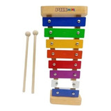 Metalofone Infantil 8 Notas Afinado Musicalização Xilofone