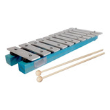 Metalofone Infantil Jog Vibratom Sopranino Diatônica Azul
