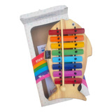 Metalofone Peixe Colorido Vibratom P2234 Com 8 Teclas Em Aço