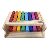 Metalofone Piano 8 Teclas Colorido Duplo Vibratom Infantil