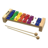 Metalofone Xilofone Infantil Liverpool Colorido Com 8 Notas