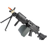 Metralhadora Aeg Suporte Mk 46 Full Metal A&k Airsoft