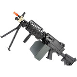 Metralhadora Aeg Suporte Mk46 Full Metal A&k Airsoft