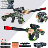 Metralhadora Rifle M16 Nerf Com Silenciador