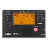 Metronomo C/afinador Korg Tm-60c Bk (preto)