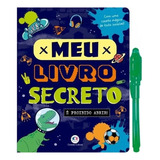 Meu Livro Diário Secreto Meninos - Tema Dinossauros - 48 Páginas - Com Caneta Especial Que Escreve Invisível