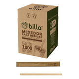 Mexedor Palheta Billa Médio Bambu Bebida Chá Café Drinks