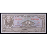 Mexico: Bela Cédula 100 Pesos 1961 S/fe - Bem Escassa