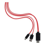 Mhl Cabo Adaptador Micro Usb P/