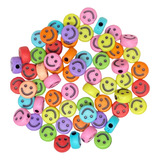 Miçanga Entremeio Smile Colorido Diy - 10mm Com 25 Unidades