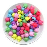 Miçanga Infantil Gatinho Colorido 55 Peças +brinde