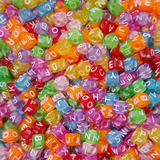 Miçanga Letras Sortidas Infantil P/ Cubo Pacote 60gr