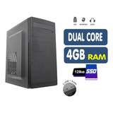 Micro Cpu Dual Core 128gb Ssd 4gb Memoria + Monitor Gratis