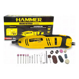 Micro Retífica Hammer 150w Lixadeira Multiuso + Acessórios