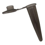 Micro Tubo Pino Economico 0,38ml Preto Translúcido 1.000 Und