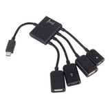 Micro Usb Charge Hub Otg 4 Portas