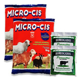 Micro-cis 2kg Sal Mineral 2un Parasitos Mosca Vermifugo