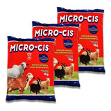 Micro-cis 3kg Mineral Engorda Gado Ovelha Cabra Mistura Sal