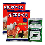 Micro-cis Sal Mineral 2kg E Parasitos 900g Mosca Verme Gado