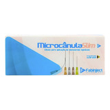 Microcânula Slim Fabinject 22g-50 (0,70mm X 50mm) Caixa