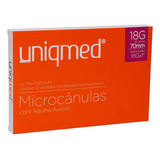 Microcânula/cânula 18g X 70mm C/ Agulha Auxiliar 18g Unid