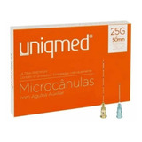 Microcânulas Com Agulha Auxiliar 25g X 50mm Cx Com 12 Pares