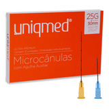 Microcânulas Com Agulha Auxiliar 25g X 50mm Cx Com 12 Pares