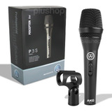 Microfone Akg P3 S Dinâmico Dardióide Preto Original Harman
