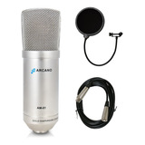 Microfone Arcano Am-01 C/ Cabo Balanceado