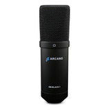 Microfone Arcano Am-black-1 Condensador Cardioide Cor Preto