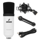 Microfone Arcano Delek-white Condensador Unidirecional