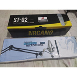 Microfone Arcano St-02 + Braço Articulado + Cabo Santoangelo