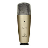 Microfone Behringer Profissional C1 Condensador Dourado