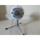 Microfone Blue Snowball Ice Condensador Cardioide Cor Branco