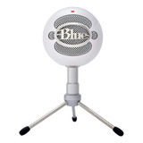 Microfone Blue Snowball Ice Condensador Cardioide Cor Branco