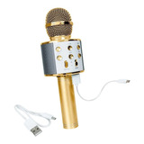 Microfone Bluetooth Karaoke Youtuber Gravador Com Som Ws-858
