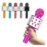 Microfone Bluetooth Sem Fio Youtuber Karaoke Cores Infantil