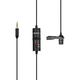 Microfone Boya Lapela By-m1 P/ Smartphone, iPhone Cabo 6m