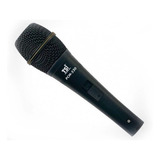 Microfone C/ Fio Capsula Condenser Phantom Power Tsi Pcm-520 Cor Preto
