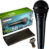 Microfone C/ Fio Shure Pga58 Lc
