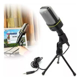 Microfone C/ Fio Streaming Gamer Condensador Multimidia Mesa