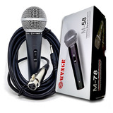 Microfone Com Cabo Profissional Sm-58 Sm58