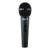 Microfone Com Fio Dinâmico Pv-7 Peavey Xlr / Xlr Com Cabo