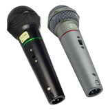 Microfone Com Fio Duplo 505 Karaoke