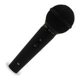 Microfone Com Fio Profissional Preto Fosco