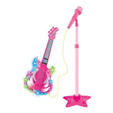 Microfone Com Guitarra Infantil C/ Som